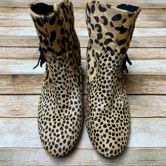 Falchi by Carlos Falchi Madison Calfhair Bootie - Picture 5 of 10